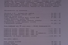 Dobový ceník Lexus AM Car